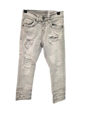 Kids Skinny Distressed Light Gray Jeans by Evolution